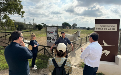 La directora de CINEA visita el Instituto de Ciencias Marinas de Andalucía para conocer el impacto del proyecto REWRITE en la Bahía de Cádiz